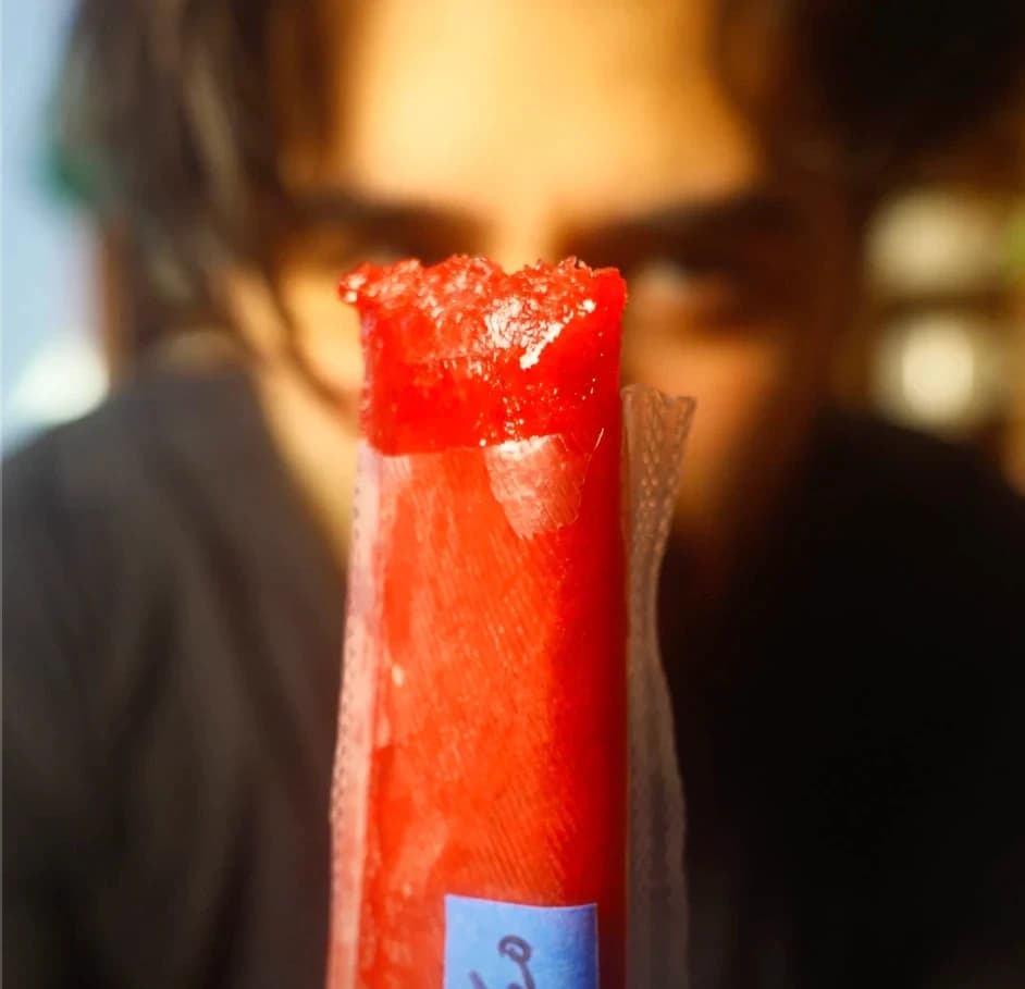 Sour Cherry Boozy Pops