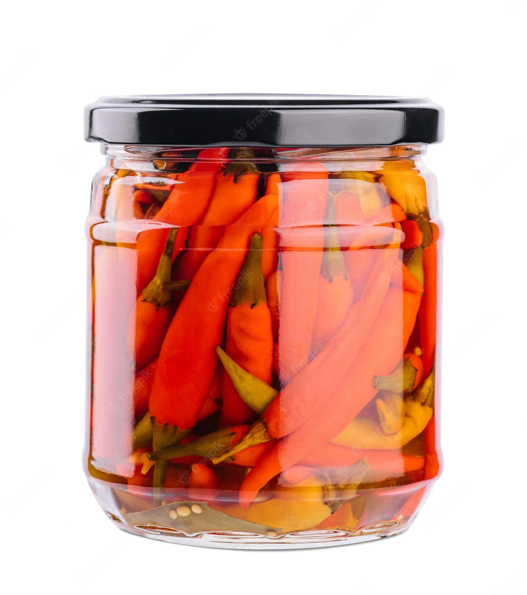 pickled red peppers