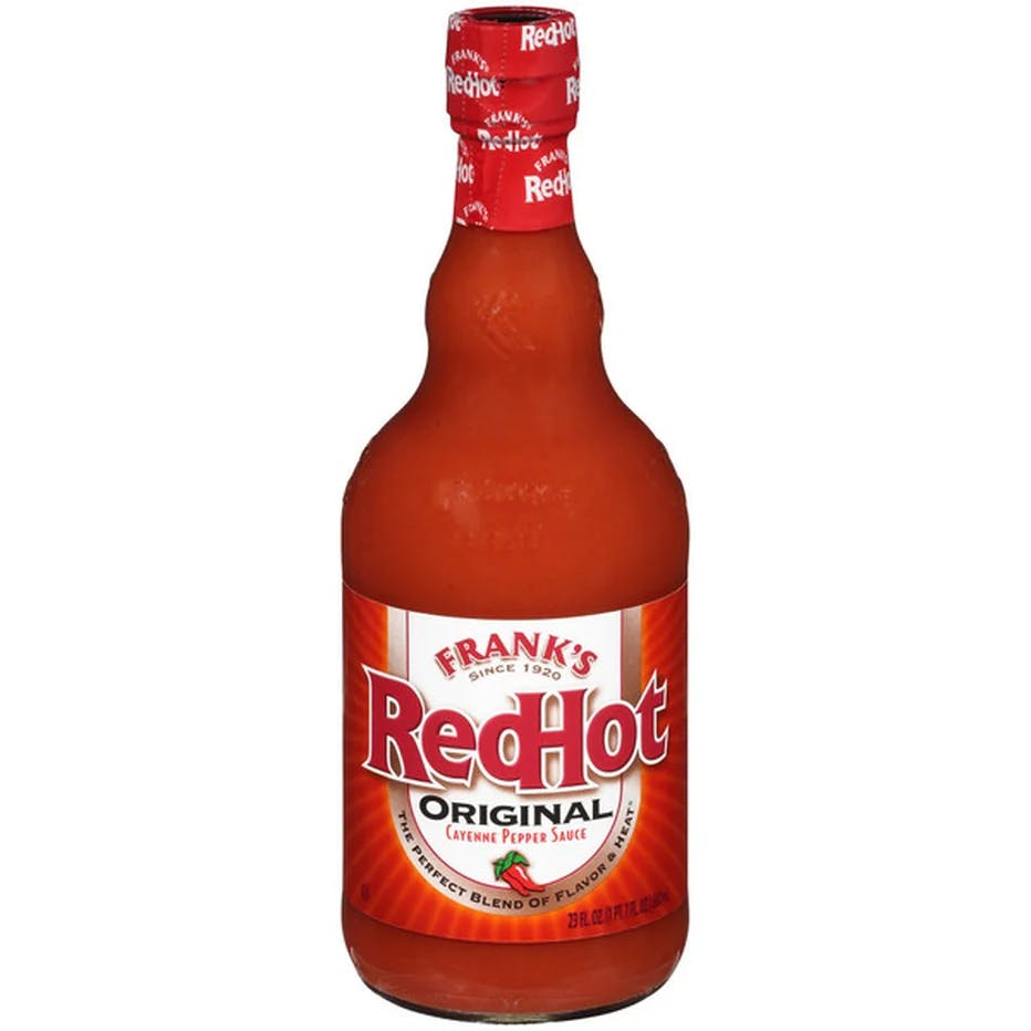 franks red hot (or the chalula wing sauce i used)